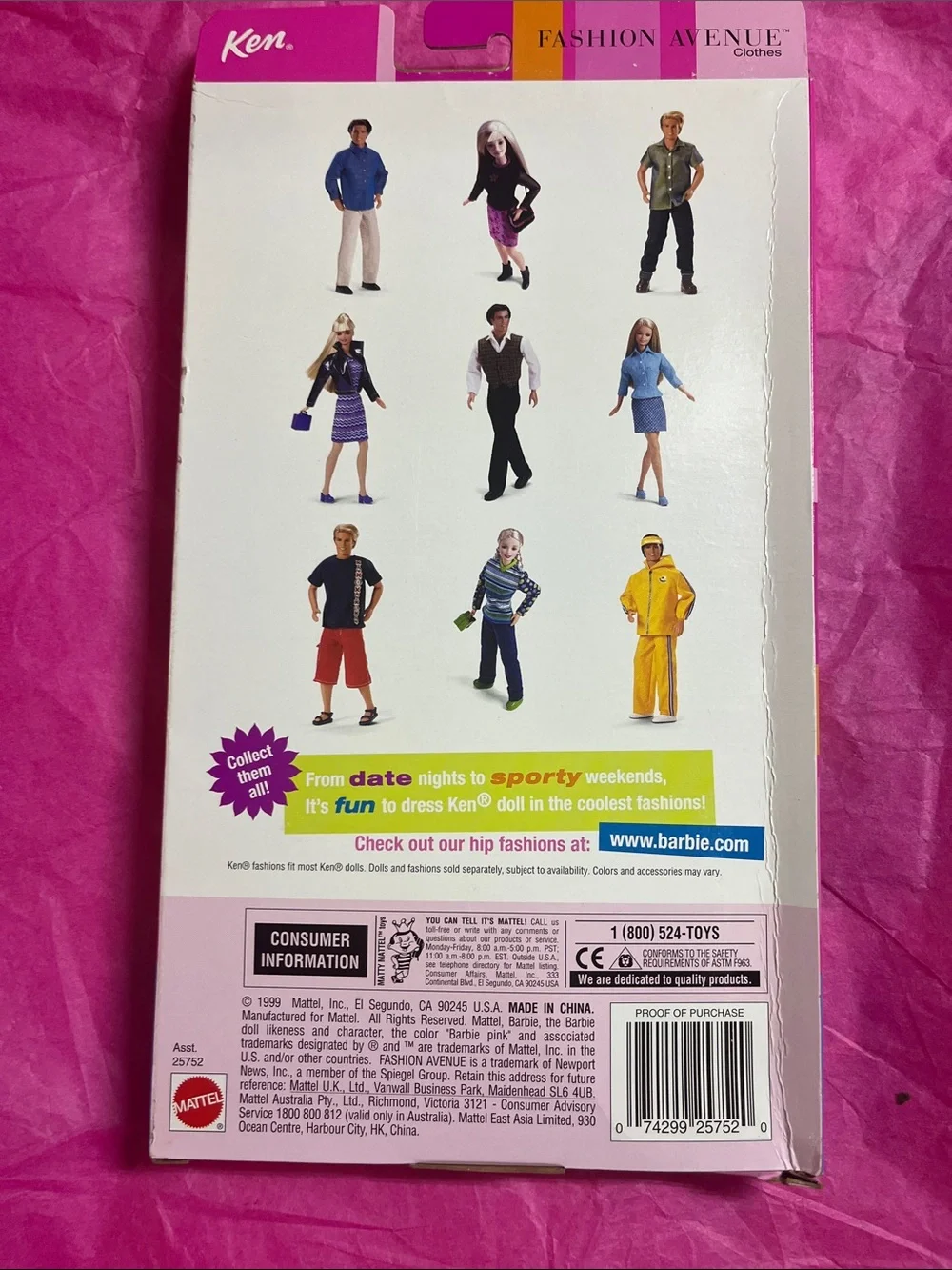 1999 Mattel Ken Fashion Avenue 